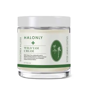 (HALONLY) Wild Yam Cream 4 oz - Menopause & Perimenopause Support Hormone Balance Hydrating Skincare for Women Gentle Moisturizing Firm Anti Aging