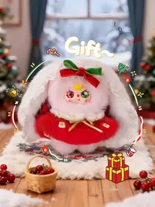 QIQI-Baby Three Winter Series Plush Box Bunny Plush Dolls，Soft Furry Collectibles，Stuffed Animal