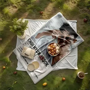 1 piece Choi Hyun Wook Korean drama actor, representative works: Twenty-Five Twenty-One, etc. themed flannel blanket - Modern-style all-season flannel blanket, suitable for sofas and beds, super soft and comfortable, digitally printed pattern, 100%