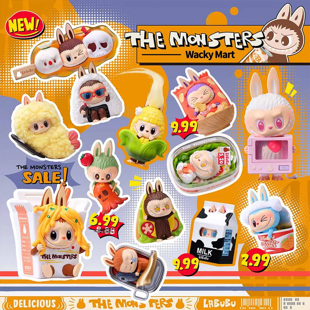 POP MART THE MONSTERS Wacky Mart Series Figures, Blind Box, Mystery Box LABUBU Fun Toy POP MART THE MONSTERS Wacky Mart Series Figures, Blind Box, Mystery Box LABUBU Fun Toy