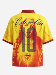 Colombia Inspired Football Jersey – Soccer Fan Style Shirt, Athletic Sportswear Top, Casual Streetwear Apparel, Retro Football Fashion Tee, Unisex Match Day Outfit, Gift for Sports Fans