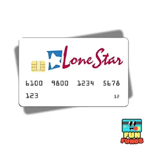 Texas Lone Star EBT Food Stamps Credit Card Skin - Vinyl Sticker for debit cards, Waterproof, Glossy or Holographic - Easy to apply -  Funny Debit Card Sticker credit card trendy sticker