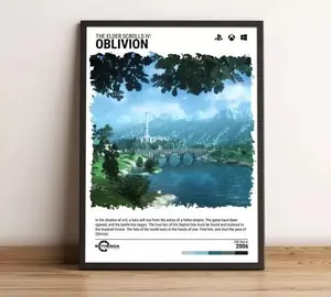 The Elder Scrolls Iv Oblivion Poster Video Game Wall Art Print Game Print Poster, Wall Art Wall Prints Home Decor Photo Gift