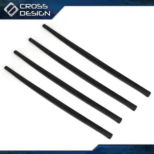 CROSSDESIGN 4x Fit For 2004-2008 Ford F150 Rear Tailgate Molding Cap Protector Cover Spoiler