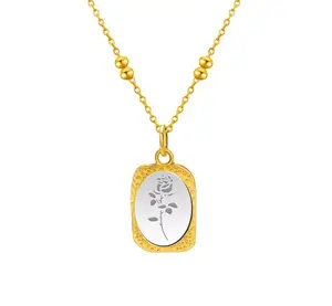ROSE MEDALLION NECKLACE
