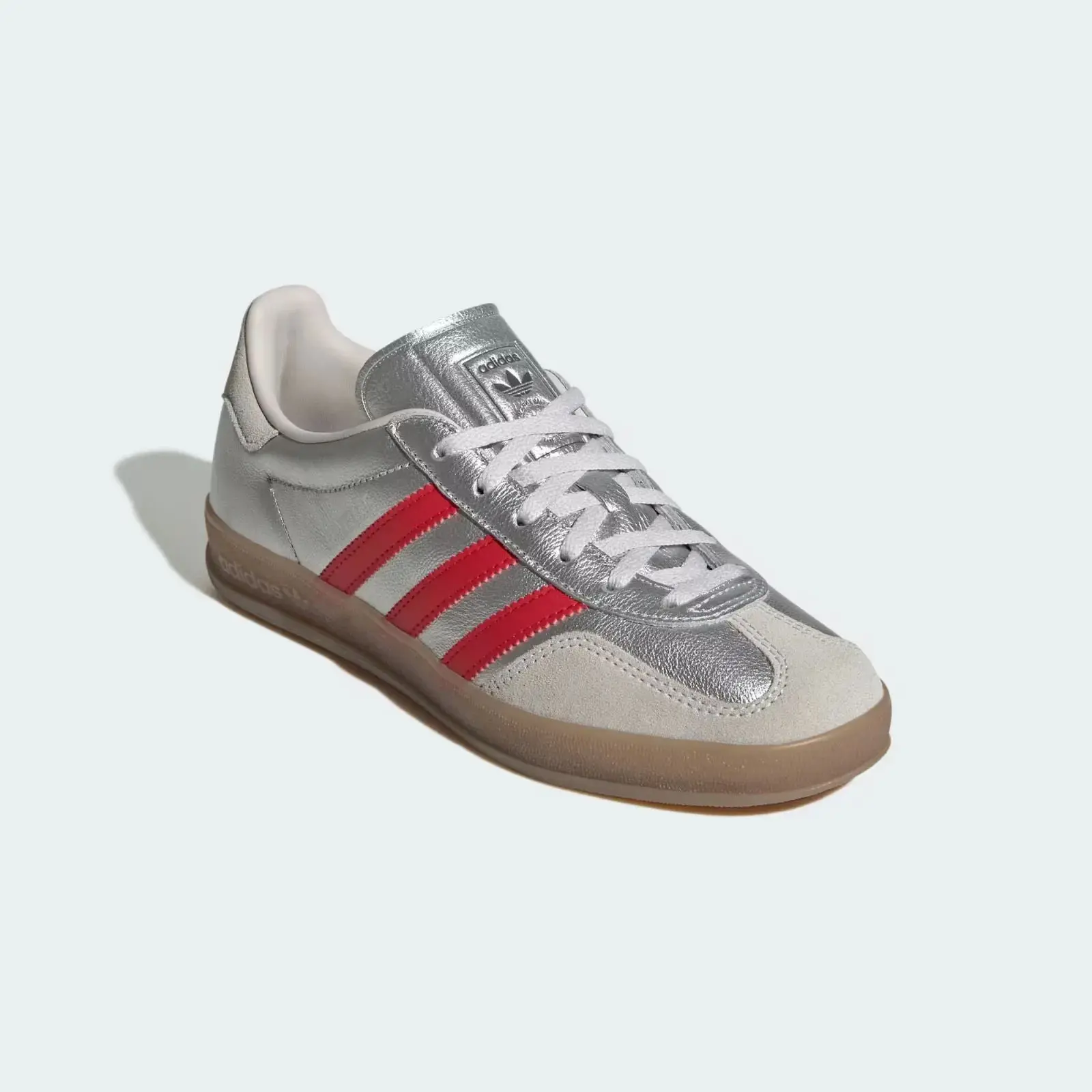 adidas Wmns Gazelle Indoor 'Silver Metallic Better Scarlet Grey' (JR2403)