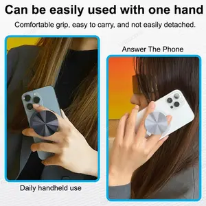 2026 New Magnetic Folding Cell Phone Grip For Samsung Holder Socket Pocket For IPhone 52 Magnet Safe Ring Finger Expanding Stand