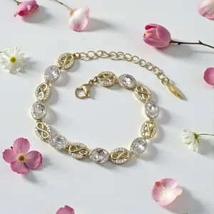 Pulsera del Infinito clear (new) Medida 6.5+ 2 pulgadas ext .Laminado de alta calidad