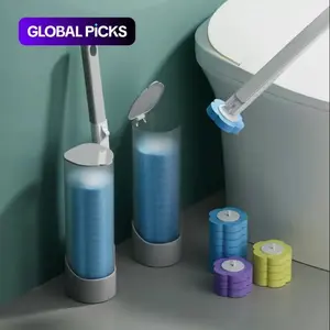 Cleaning Brush Holder, Toilet Cleaning BrushHead, Used for Toilet Cleaning, BathroomCleaning Product, with Fragrance, Toilet Brush Set
