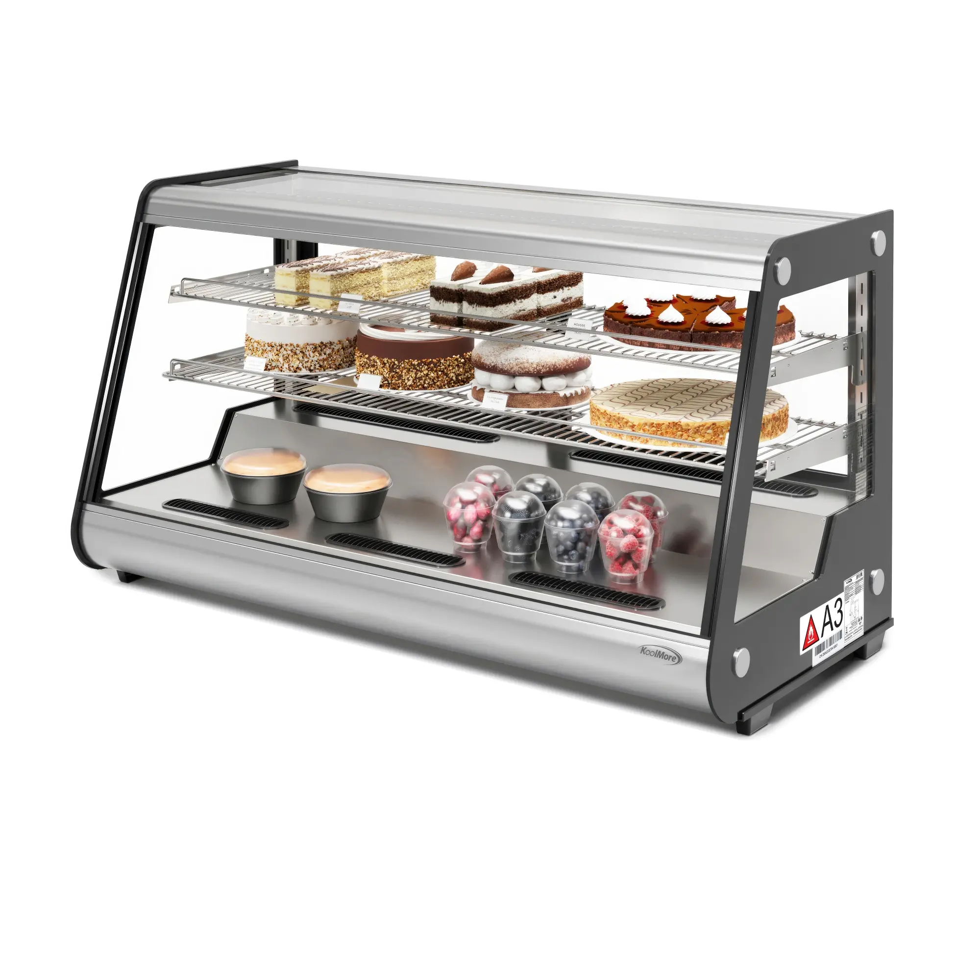 48 in. Countertop Bakery Display Refrigerator in Stainless Steel, 7 cu. ft. (CDC-7C-SS)