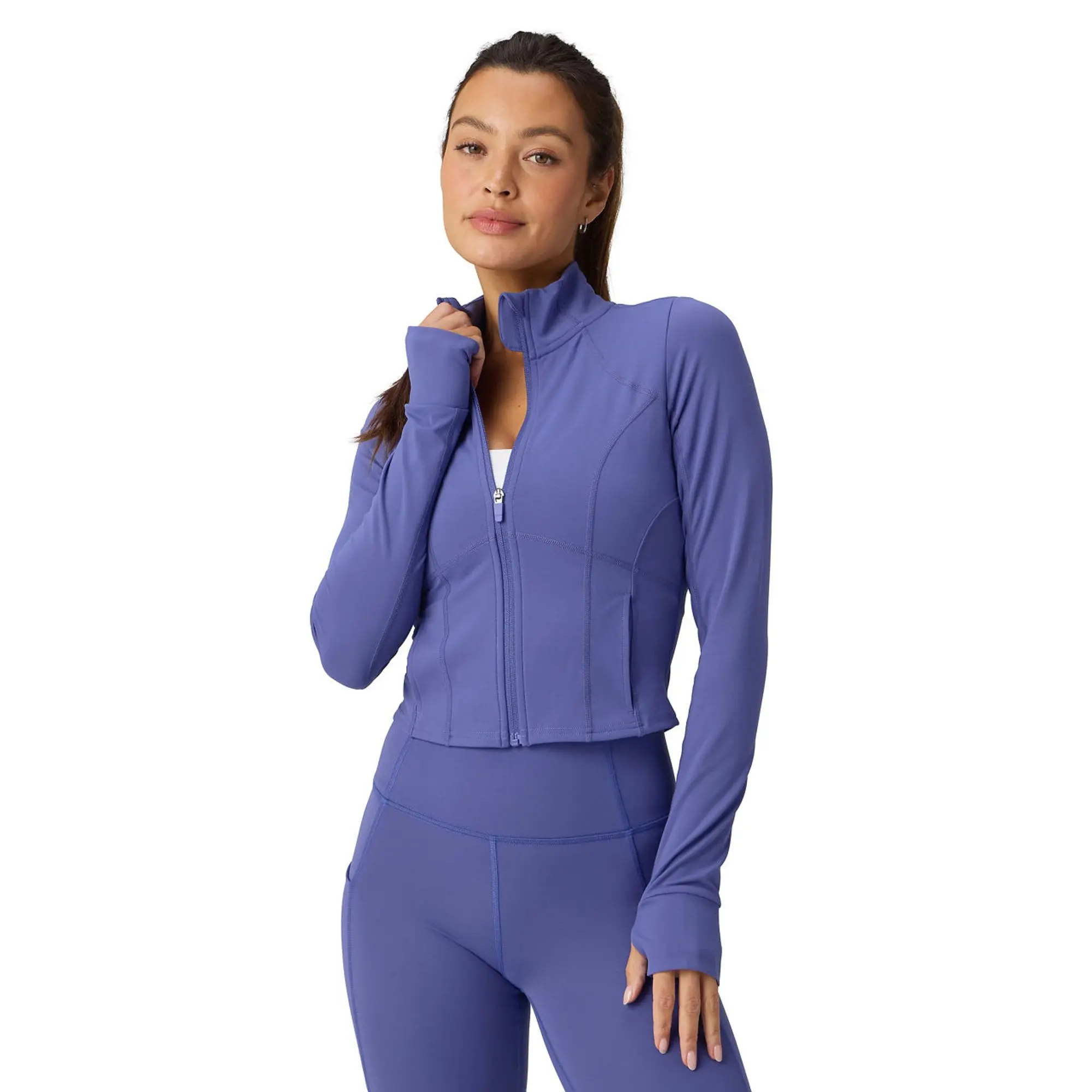 Fabletics Perfect Storm Cropped Train Jacket