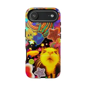 Streetwear Cat Phone Case ,Trippy Glitter Star Collage Cover,For iPhone 17 Pro Max 16 15 14 13 12 11 for Samsung S21 S22 S23 S24 S25 Phone Case|Gift for him and her,Phone Accessories