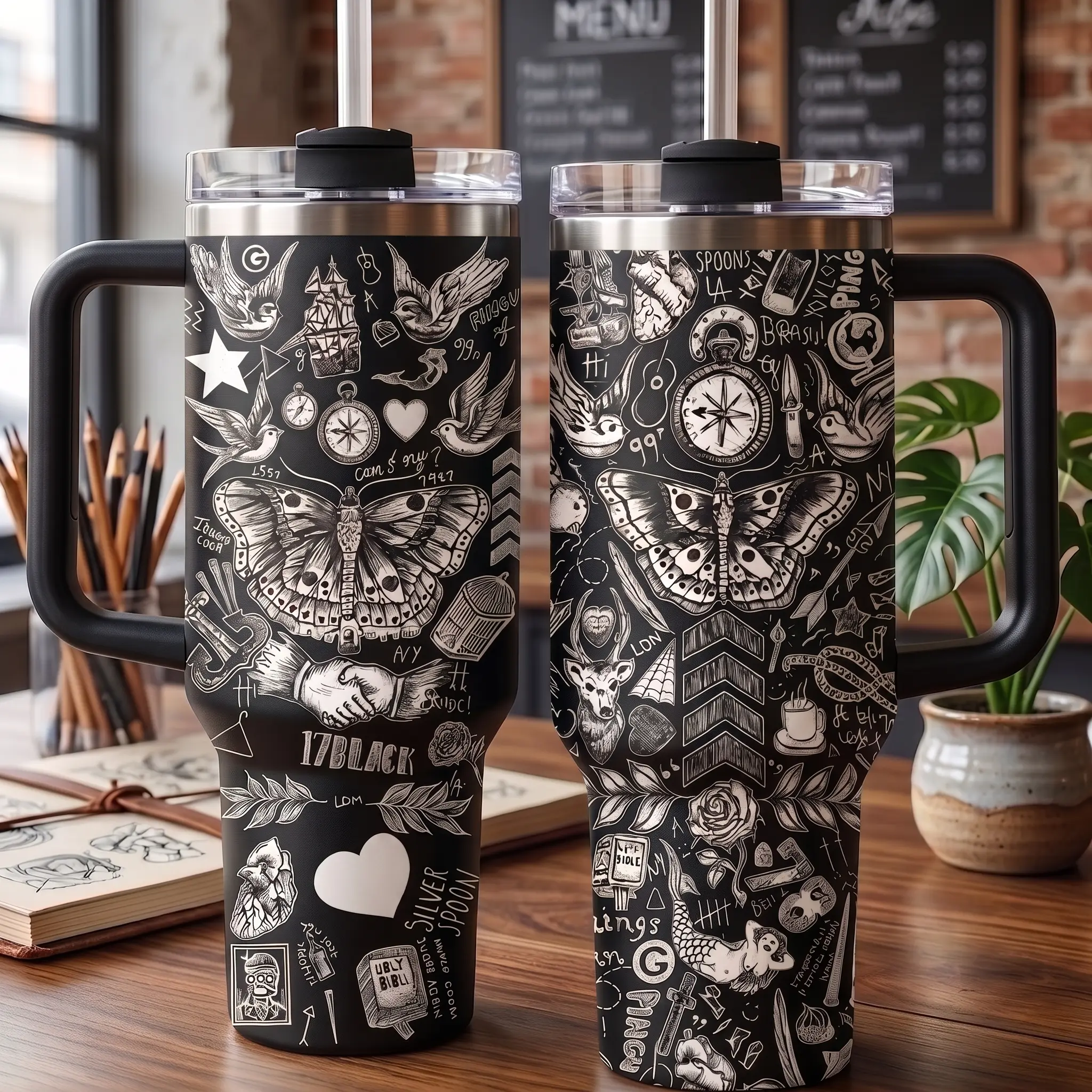 Harry Styles Music Cup 40oz 30oz 20oz Tumbler With Straw