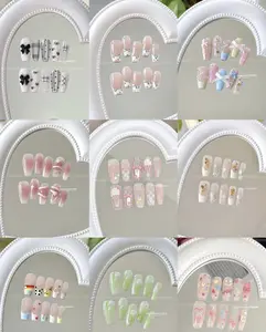 Mona(5238)gc.Different Styles Nails Reusable Glossy Nails for Daily Life