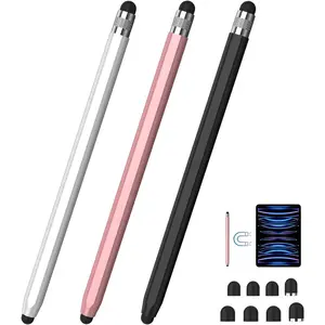 Stylus Pens for  Screens, 2-in-1  Stylus Pen  & Sensitivity Capacitive Stylus for iPad   Galaxy Kindle Tablets  Universal Touchscreen Devices-(3Pack)