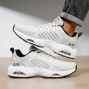 Light Shock-Dampening Breathable Non-Skid Mens Casual Running Gym Trainers BlackBeige Shoes