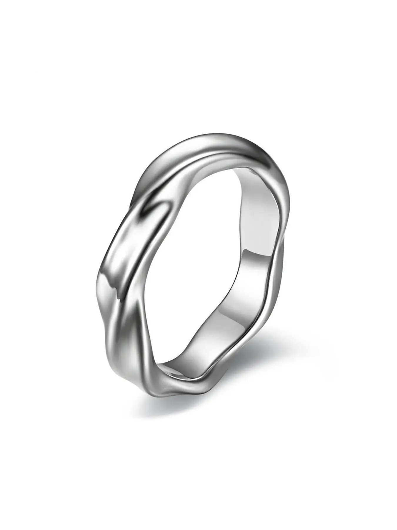 Stainless Steel Moebius Ring, Stackable Rings, Metal Rings, Jewelry Rings, Simple High-End Design, Versatile Finger Accessory for Daily Casual Wear, Festive Commute