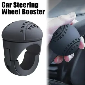 Steering Wheel Knob, 360 Degree Rotation Car Steering Wheel Booster Spinner Knob, Car Must Haves Truck Vehicles Steering Wheel Ball Labor-saving One Hand Steering Booster Car Gadgets Accessories for Trucker, Farmer, Novice Driver