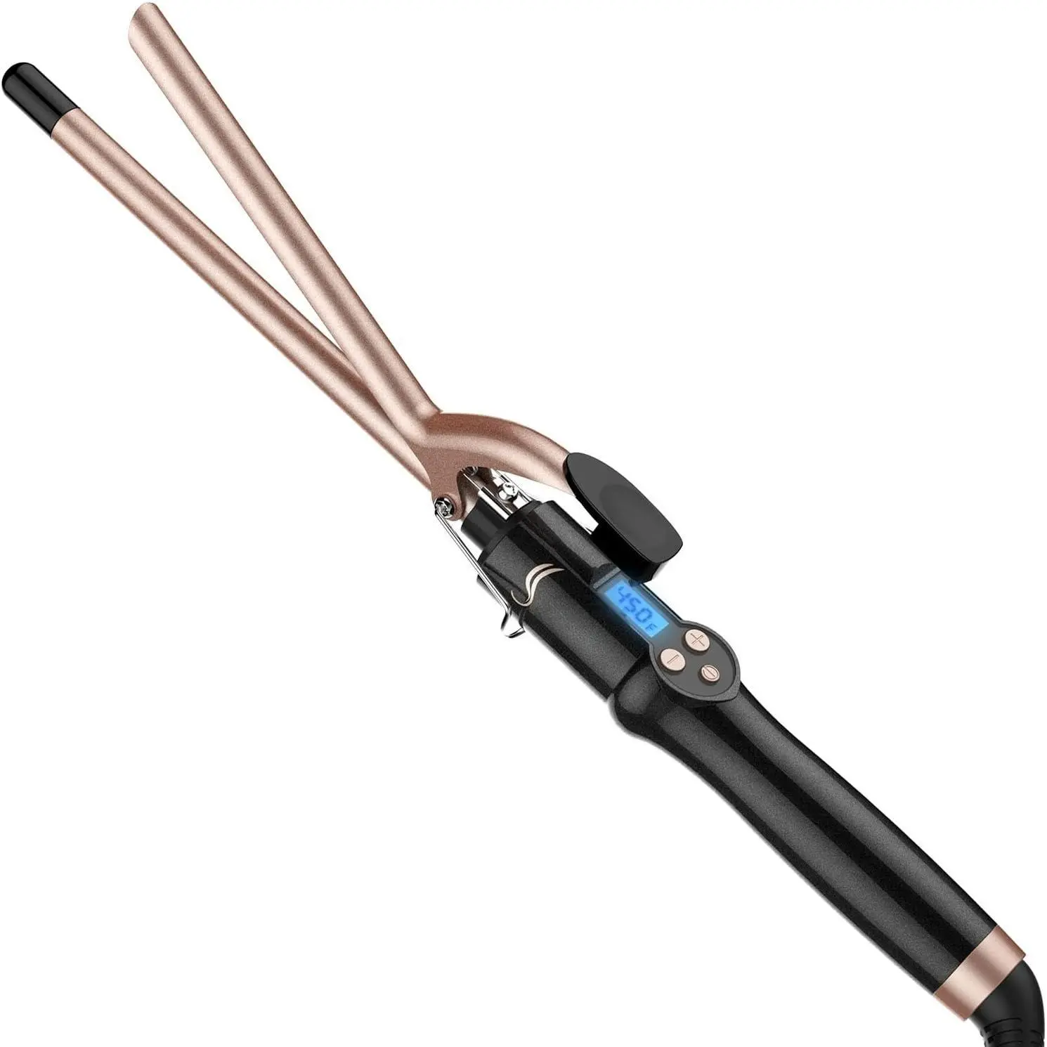 1/2 Inch Small Barrel Ceramic Curling Iron - Long Skinny Curling Wand for Short Hair, Women's Camp Kitchen Accessory for On-The-Go Camping, Ideal Gift Item for Hair Styling