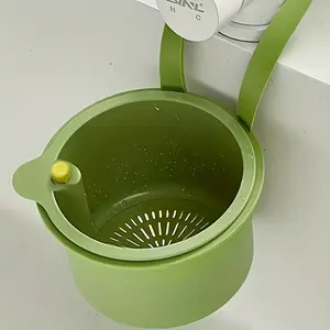 Household Cleaning Vegetable Basin Hanging Sink Drain Basket, Kitchen Food Residue Filter, Sink Storage Rack