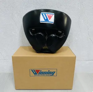 Winning Pro Boxing Headgear Adjustable - Traditional Lace-Up Closure, Full Coverage Protection, Supple Leather, Secure Closure, Ideal for Sparring & Fights