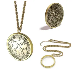 Archangel Camael Necklace - Peace & Love Talisman Pendant with 72 Names of God