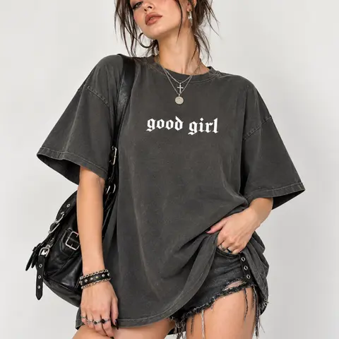 Vintage Good Girl Comfort Colors Shirt, Gothic Romance Reader Graphic Tee, Retro Bookish Unhinged Tees, Booktok T-shirt, Spicy Book Lover Outfits