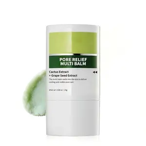 CACTOX Multi-Balm – Cactus Extract Pore Minimizer + Anti-Puffiness Stick | Non-Comedogenic, Oil-Free Skin Recovery