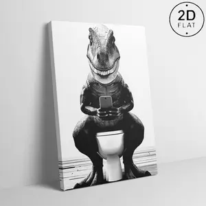 Dinosaur Pattern Wooden Framed Canvas,Modern Art, Fashion Poster, Living RoomBedroom Decoration, Hallway Office Mural,Kitchen, Home Poster, Ideal Gift, Ornaments