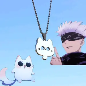 Anime Jujutsu Kaisen Necklace with Gojo Satoru and Itadori Characters