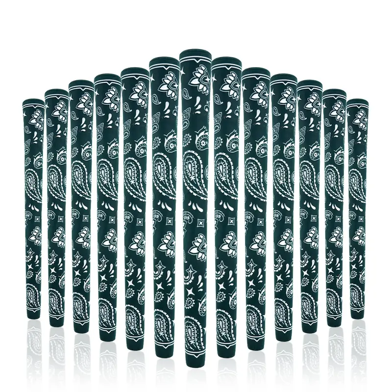 WUDAY 13-Pieces Natural Rubber Golf Club Grips Set - Rain-Ready Grip, Exquisite Element Pattern, Element-Pattern Art, Waterproof, Secure Wrap, Durable Golf Accessories for Professional Clubs & Adults, Ideal Gift Set