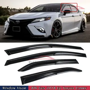 For 2018-2024 8th Gen Toyota Camry JDM 3D Mugen Style Window Visors Rain Guards