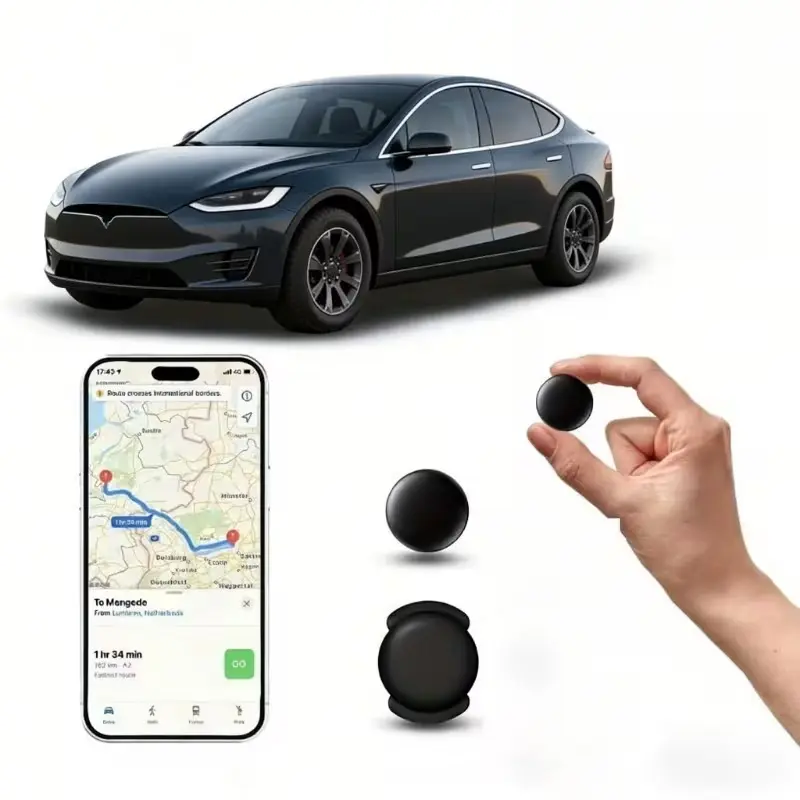 Mini GPS Tracker for Cars – Real-Time Vehicle Locator with No Monthly Fees; iOS-Compatible Only; Easy to Install; Suitable for Trucks, SUVs, and Other Vehicles; Portable Smart Locator; Vehicle GPS Tracker – A Perfect Gift for Family