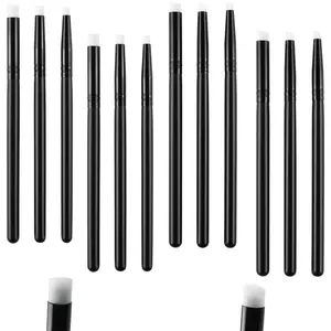 12Pcs Detailed Ink Blending Brushes for Card Making Background Blender Paintbrush Art Blending Tool Small Detailed Paint Brushes with 2 Kinds of Angled/Flat Brush Heads