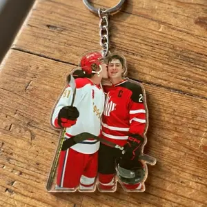 Heated Rivalry Hollanov Inspired Acrylic Keychains / Bag Charms, Team Rozano Keychain, Heated Rivalry Movie Keychain, LGBT Keychain