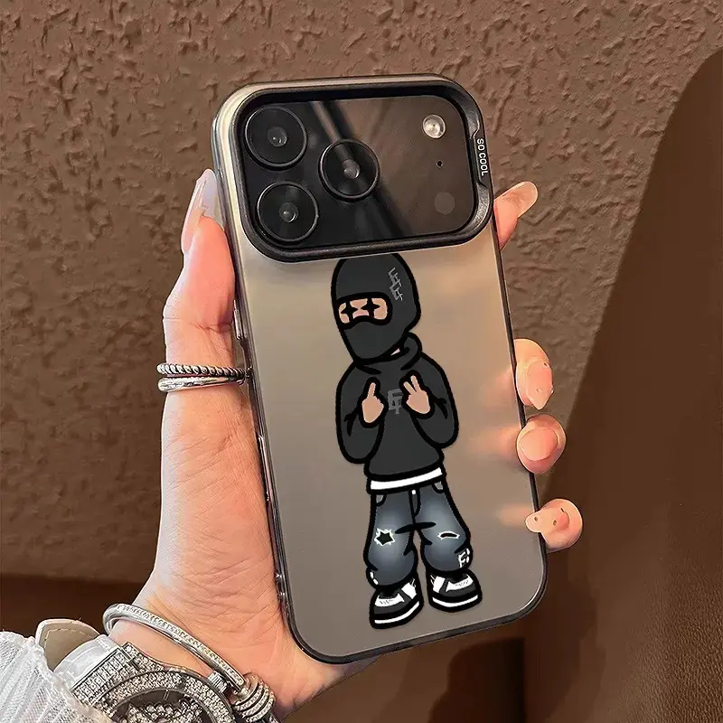 Cartoon Boy Design Phone Case Suitable for Iphone 17 Pro Max, 17 Air, 17 Pro, 16, 15 Plus, 14, 13, 12, 11, Shockproof And Drop-Resistant, New Men'S Protective Cover