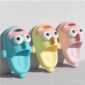 Ugly Fish Slippers for Men and Women Cute Ugly Fish Design Adult & Teen Cloud-Patterned Summer Soft-Soled Lightweight Non-Slip Thick-Sole Beach House Cloud Cushion Anti-Slip Slippers Indoor Slippers