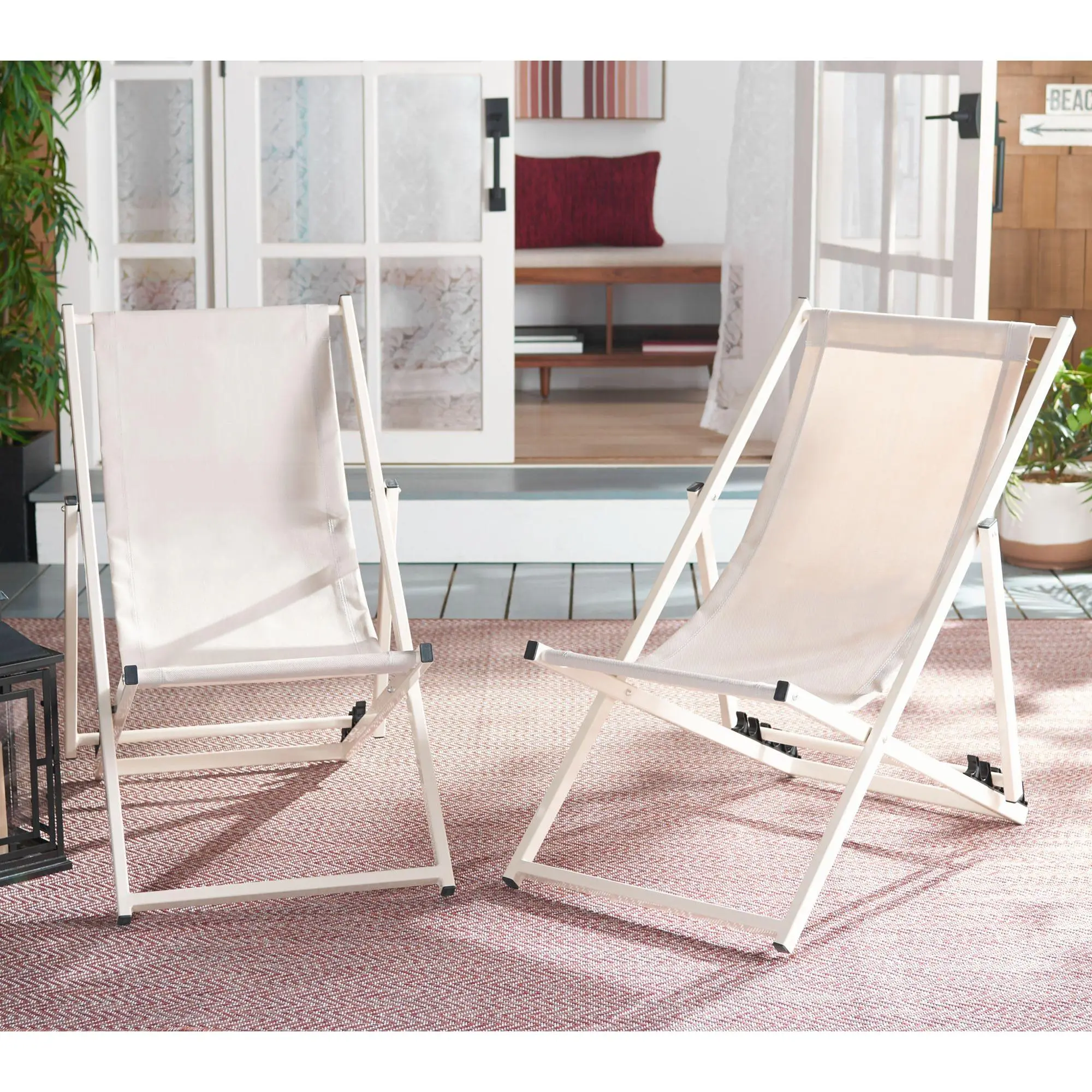 Breslin Sling Chairs, Set of 2 by Safavieh
