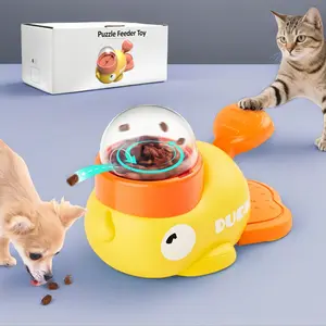 Dog Toy, Cat Toy, Cats Dogs Puzzle Treat Dispenser Toy,  Interactive Duck-Shaped Kibble  Automatic Feeder for Cats and Dogs of All Life Stages, IQ Training for Pets dog products,small dog enrichment