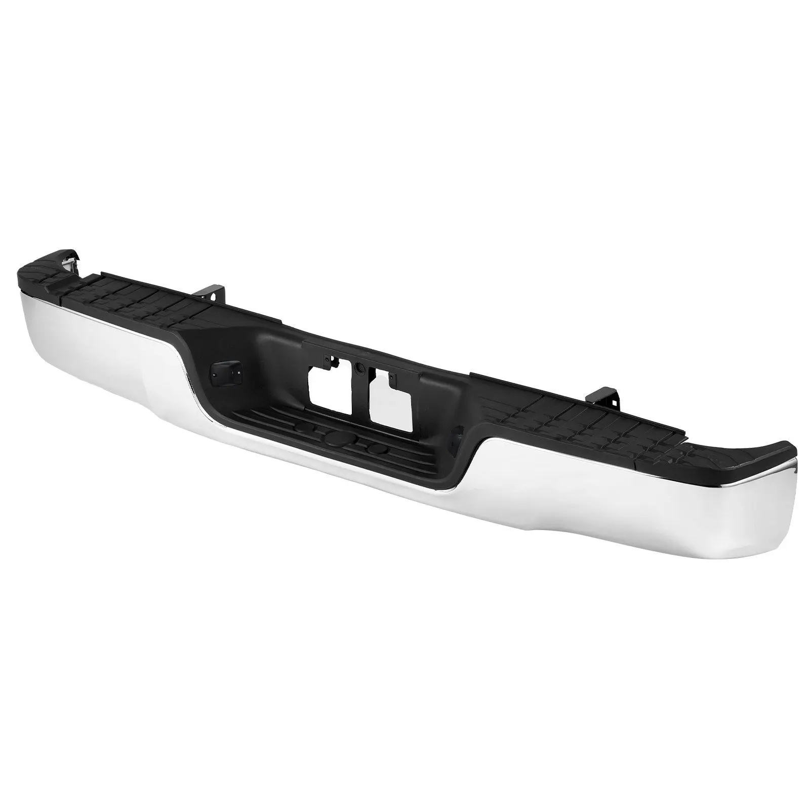 VEVOR Rear Step Bumper, Chrome Heavy-Duty Steel Bumper Assembly with Anti-Slip Texture, Bright Illumination, Direct Bolt-On Installation & Durability for 2007-2013 Toyota Tundra, High-Quality Electroplating