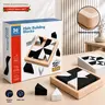 Wooden Hidden Blocks Puzzle – Beech Wood STEM Building Set, 3D Geometric Brain Teaser for Kids & Adults, Montessori Educational Toy, Screen-Free Logic Game, Birthday Gift Ages 3+
