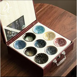 9pcs Tea Cup Set 60ml / 2oz 9pcs In Total With Gift Box