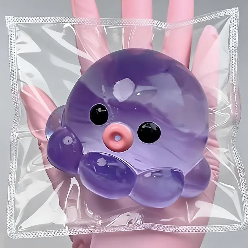 DIY Bubble Octopus Squishy Toy - Fidgetssquishies, Sensory Fidget Squishies, Slow Rise Stress Ball, Excellent Hand Feel, Bouncy Fun, Mud-Like Texture, Ideal Holiday & Party Gift