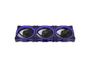 ASUS Prime MR120 ARGB reverse fan black triple pack, 28mm extra-thick frame, quiet, high-performance cooling with PWM control, 20 ARGB LEDs with dual-sided frame lighting, Aura Sync compatibility