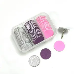 Sandpaper Discs with Metal Nails Drill Bit, 25mm Foot Sanding Discs #80 #120 #240, Nail & Pedicure Tools, Professional Grit Options, Flawless Nail Care