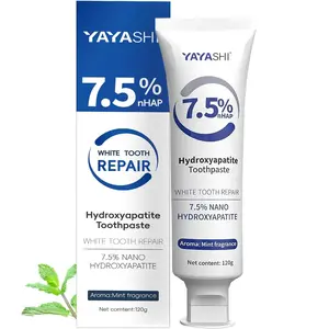 bright white tooth，Hydroxyapatite Toothpastes for Enamel Protection and Tooth Strengthening, Gentle Mint, Fresh Breath, Daily Use for Oral Health
