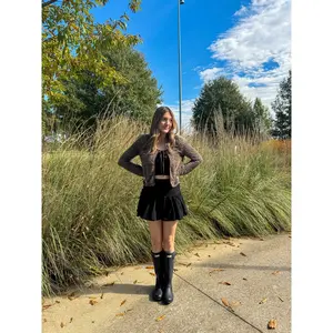 Bubble Black Mini Skirt