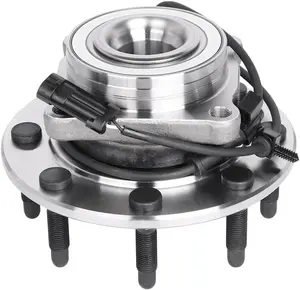 Front Wheel Hub Bearing Assembly 515058 Compatible with Chevy,GMC & Hummer Silverado 1500,Classic,Suburban,Sierra 1500 HD,2500 HD,Yukon XL,H2 Only 4WD 8 Lug