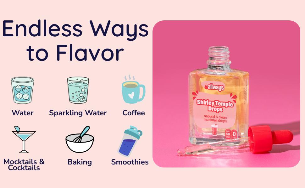 Allways Insider Club - 2 (1 oz) Exclusive Flavors, Natural Water Flavor Drops, Makes 50 (8 oz) Drinks Each, Sugar Free, Dye Free, Sweetened with Monk Fruit, No Artificial Flavor or Sweetener, 2 Drops for Only $16.99