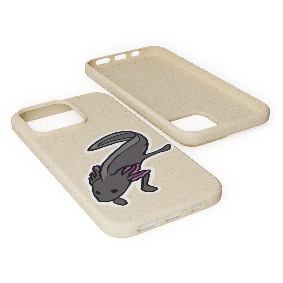 Axolotl Melanistic Biodegradable Phone Case